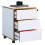 (Chipboard, White) Office Roller Container Salia 3 Drawer 1