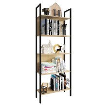 (Matt, Wood & Metal) Metal Stand Shelf Books Flakos 5x