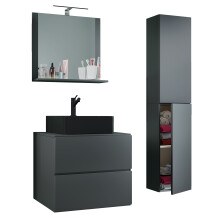 (Matt, Without Basin) 4 pcs washbasin bathroom furniture Lendas 60 cm L