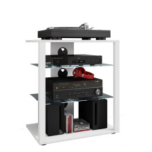 Hifi Furniture Rack Alu Glass Phono Folas
