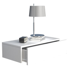 (Matt, Modern/Contemporary) Wooden wall hanging bedside table Usal M 60 cm