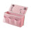 Closet Rod Storage Organizer with Fabric Body and Main-Pink 1