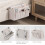 Closet Rod Storage Organizer with Fabric Body and Main-Pink 8