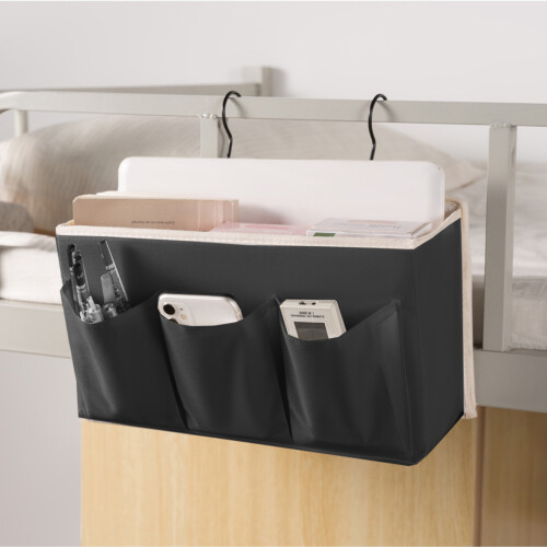 Closet Rod Storage Organizer with Fabric Body and Main-Pink 2