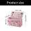 Closet Rod Storage Organizer with Fabric Body and Main-Pink 4