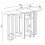 chest of drawers sideboard ironing board Bigalos White 5