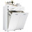 (Chipboard, Black) Laundry closet Zalo L 1