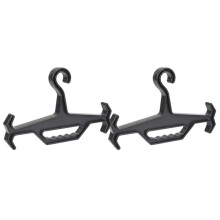 Heavy Duty Hanger for Vest Wetsuit Hanger,Survival Equipment Storage Organizer Black 2PCS