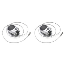 2X Bike Lock Combination Lock Luggage Locks Bicycle Lock Cable Lock Locks for Luggage 30 Inch Wire Rope,Silver
