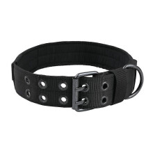 Colliers pour chiens réglables, collier tactique robuste avec boucle en métal et doublure rembourrée douce, en nylon de qualité militai