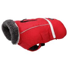 Veste d'hiver élégante pour chien, coupe-vent et imperméable, bande réfléchissante pour la sécurité nocturne, boucle à dégagement rapid