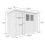 9x5 Pent Composite Shed Tanalised (Single Door, With Windows) 4