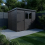 9x5 Pent Composite Shed Tanalised (Single Door, With Windows) 3