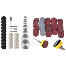 2 Inch 100 Pcs Sanding Discs Pad Kit with 31Pcs Cutting Discs for Rotary Tool