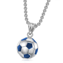 Hjyang Hipster Sports roestvrijstalen sieraden voetbal ketting hanger mannelijke persoonlijkheid voetbal ketting GTZ