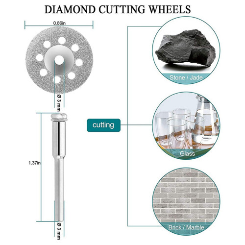 2 Inch 100 Pcs Sanding Discs Pad Kit with 31Pcs Cutting Discs for  Rotary Tool 1