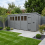 18x6 Pent Composite Shed Tanalised (Single Door, With Windows) 1