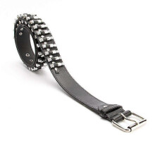 Ceinture Ă rivets tendance pour homme, style gothique punk rock, ceinture unisexe facile Ă porter.