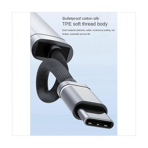 Compatibel met Android-mobiele telefoons, computers, tablets, draagbare PD-laadhub, Type-C USB-C-uitbreidingsdock, grijs.