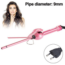 Instelbare temperatuur 9 mm haarkruller, snelle opwarming met PTC-technologie voor krullen in salonstijl, toermalijnkeramische coating,