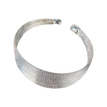 Elegant Layer Gold Plated Wide Wire Cuff Bangle Bracelet Fashion Accessory for Women Fashion Jewelry Statement Pieces Silver
