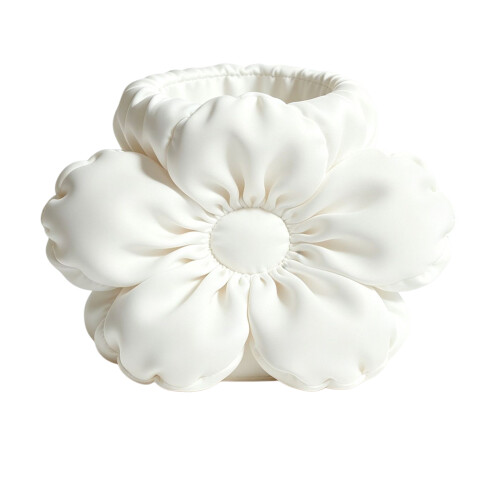 Blumenbecherhalter für Stifte, Bürsten, Haargummis und-Weiß