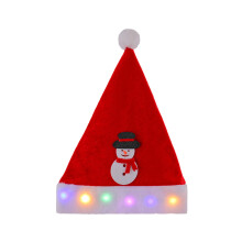 Vakantie Photo Booth Cap met LED-verlichting, rode-06