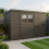 10x7 Pent Composite Shed Tanalised (Single Door, With Windows) 1
