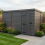 12x7 Pent Composite Shed Tanalised (Single Door, No Windows) 1