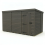 12x7 Pent Composite Shed Tanalised (Single Door, No Windows) 2