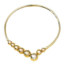 Modny naszyjnik typu choker. Prosty i stylowy naszyjnik z otwartą obrożą i pięknymi perłami dla fashionistek.