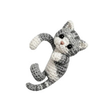 Animal clip-on ear accessory with crochet texture for cute-2