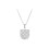 Everyday Pendant Necklace with Checkerboard Jewelry-Silver 1
