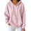 Womens  Oversized Hoodies Pullover Sweatshirts Casual-Pink XL 1