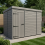 5x9 Pent Composite Shed Tanalised (Single Door, No Windows) 1