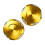 Motorcycle Mirror Base Hole Covers, 2 Piece ABS Covers for-Gold 1