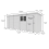 18x4 Pent Composite Shed Tanalised (Single Door, No Windows) 4