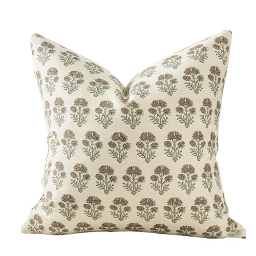 Housse de coussin décorative à motif floral, 45 x 45 cm,-1
