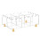 Sectioned Tea Bag Storage Case in Clear Acrylic for Counters 1