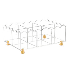 Porte-paquet de thé de comptoir avec espace de rangement en