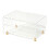 Home Office Paper Storage Rack, Clear Acrylic Desktop File Tray 1