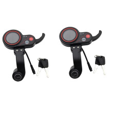 2X ZQ-100 Mileage Meter with Key Speed Adjustable Electric Scooter Meter 6 Pin Display for Electric Scooter Dashboard