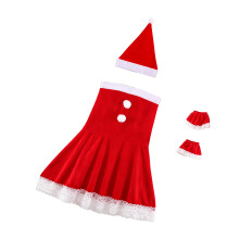 Holiday Christmas Dress Outfit for Women Cosplay with Santa-04