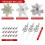Artificial Trim Flower with Clip Set for Wall Entry Shelf-Pink 3
