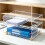 Home Office Paper Storage Rack, Clear Acrylic Desktop File Tray 4