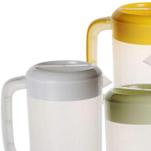 Plastic Waterkoker met Handvat, Gebruikt voor Warm en Koud Water, Ijsthee en Fruitdrankjes, 2,5 Liter (Wit)