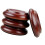 Solid Wood Caster Cups Set of 4 for Piano Wheels-Reddish Brown 1