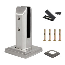 Poolgeländer-Stützklemme für-Gebürstetes Silber 200 mm