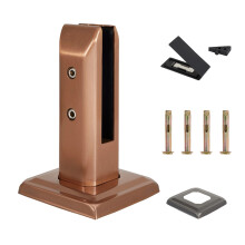 Pince de base de rail de piscine en acier pour-Or rose 200 mm