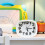Candy color three-dimensional digital silent alarm clock creative alarm clock gift 5